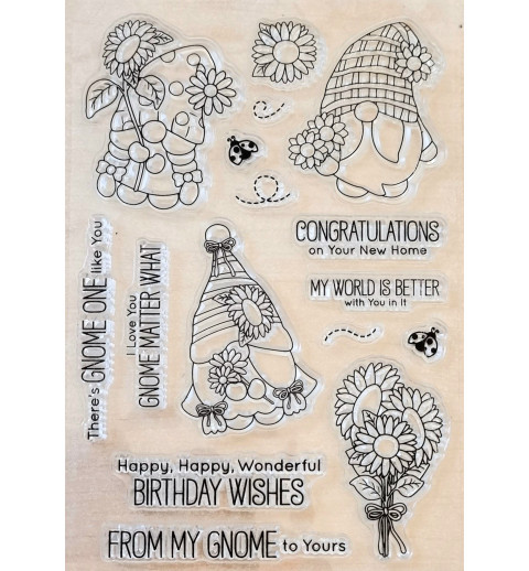 Clear Stamps Wichtel/Blumen