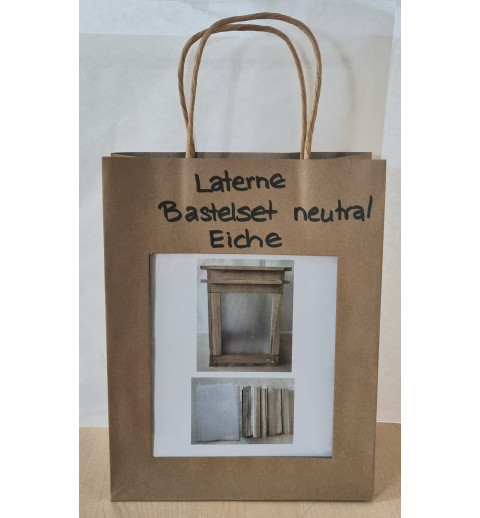 Bastelset Laterne neutral Eiche