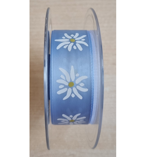 Dekoband Edelweiss hellblau