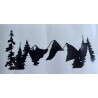Vinylmotiv Berge/Tannen