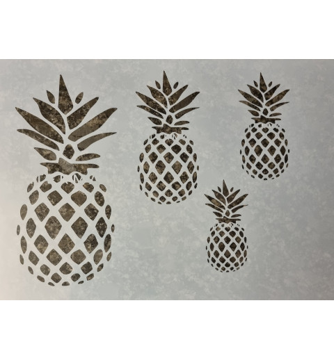Schablone Ananas