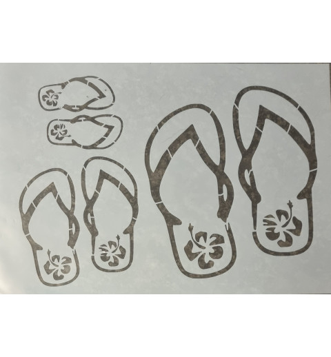 Schablone Flip Flops