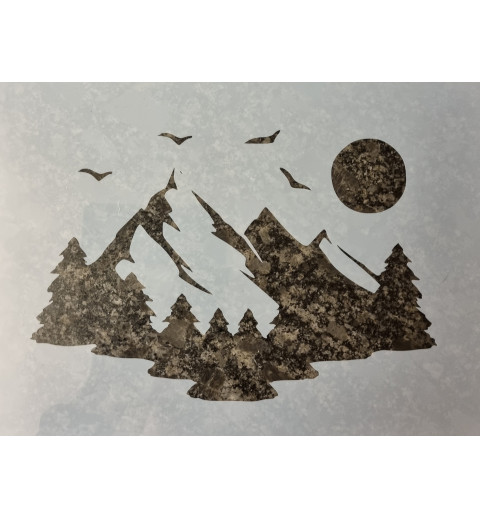 Schablone  Berge