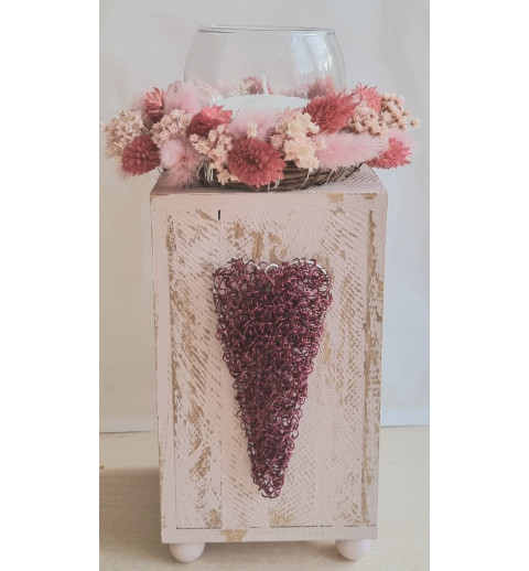Teelicht Trockenblumen