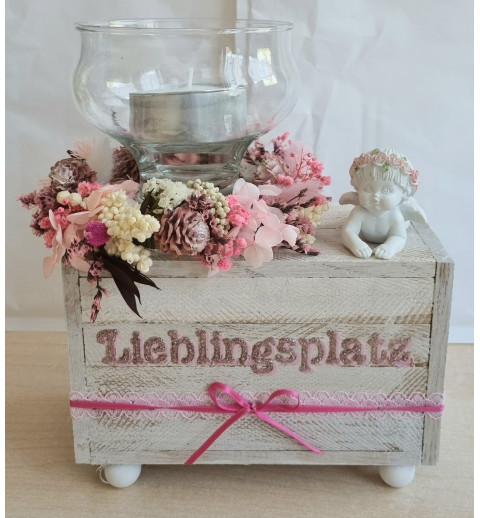 Teelicht Trockenblumen