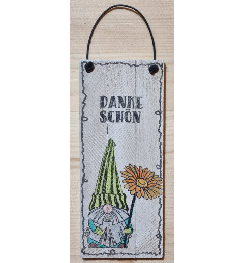 Mini Schild Danke Schön/Wichtel