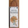 Mini Schild Herzlichen Glückwunsch/Blume
