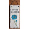 Mini Schild Herzlichen Glückwunsch/Blume
