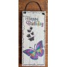 Mini Schild Happy Birthday/Schmetterling