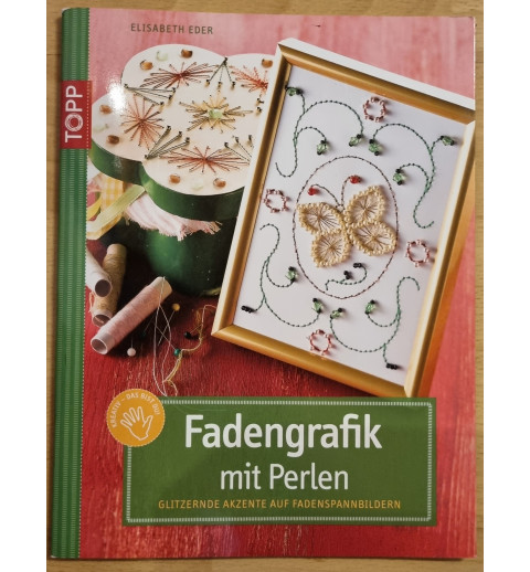 Fadengrafik mit Perlen