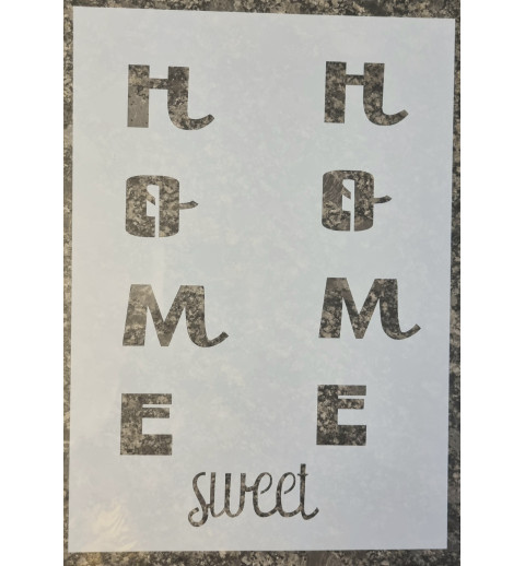 Schablone Home sweet Home