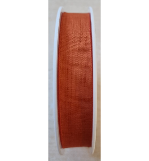Dekoband in Leinenoptik cognac
