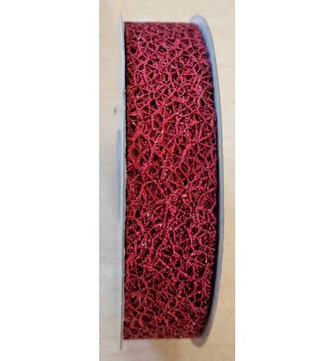 Dekoband bordeaux metallic