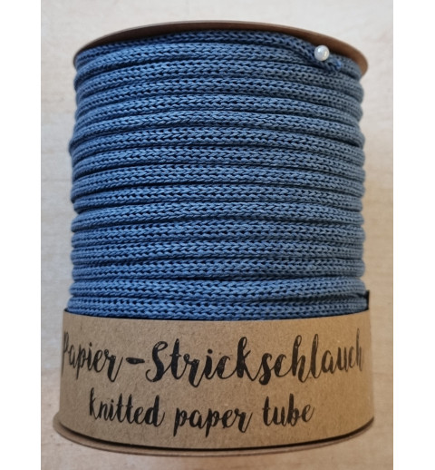 Papier-Strickschlauch blau