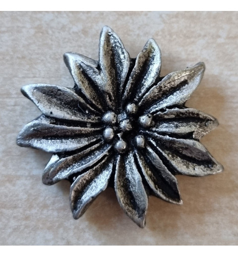 Kunststoff Edelweiss altsilber