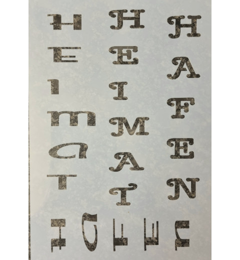 Schablone Heimathafen