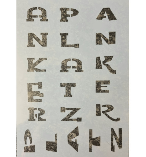 Schablone Ankerplatz