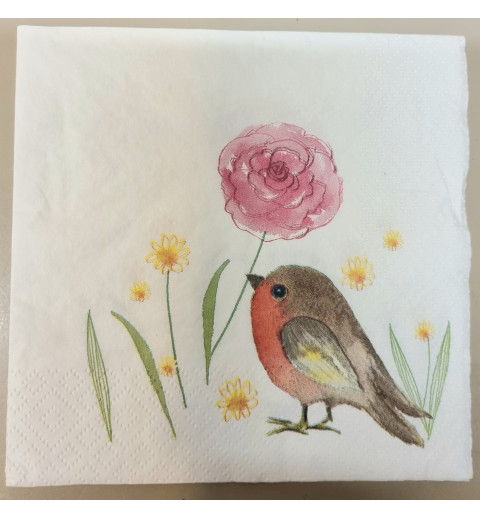 Serviette Vogel