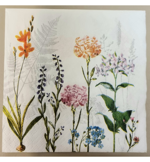 Serviette Blumenwiese bunt