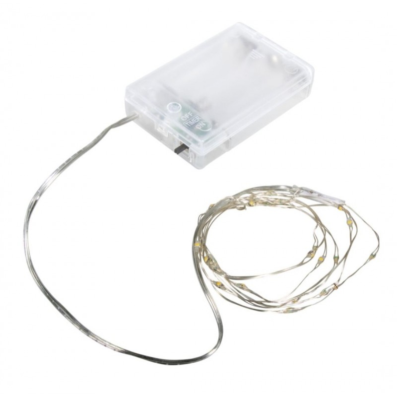 Mini Led Lichterkette mit Draht und Timer