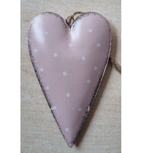 Metall Herz rosa