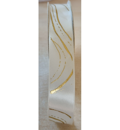 Dekoband creme/gold