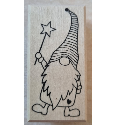 Holzstempel Wichtel/Stern