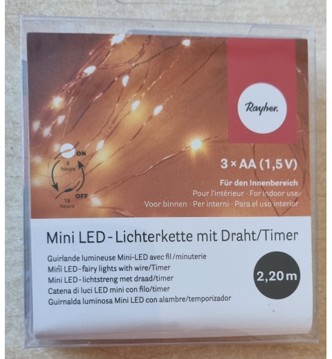 Mini Led-Lichterkette warmweiss