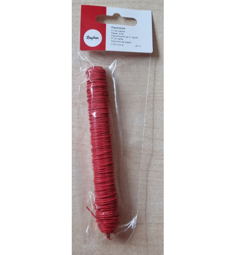 Papierdraht rot