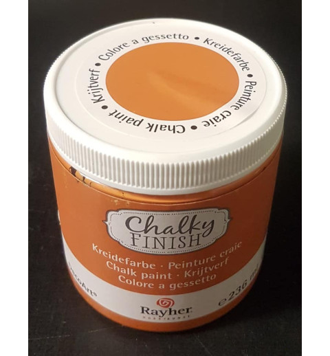 Chalky Finish Dunkelorange