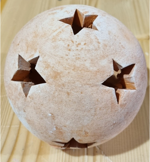 Terracotta Kugel Sterne