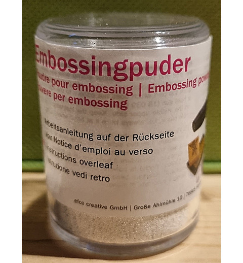 Embossing Puder weiss/silber