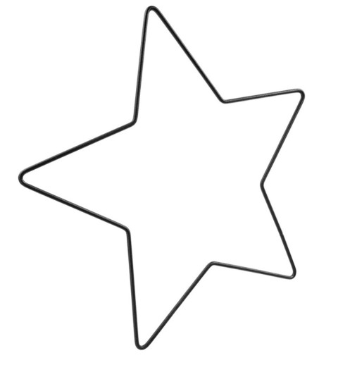 Metall Stern schwarz