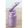 Schablonier Creme Metallic Relief flieder
