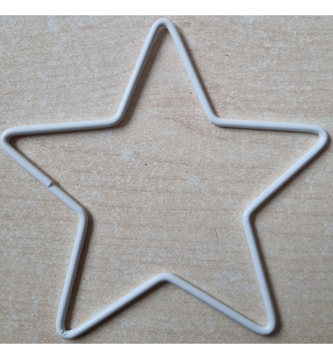 Metall Stern weiss