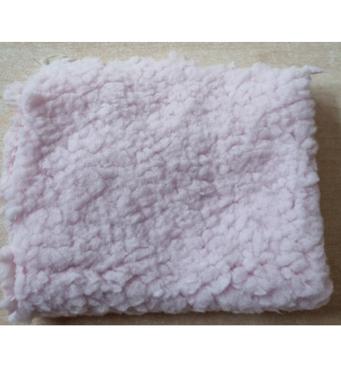 Lammfell Kreativ-Stoff rosa