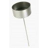 Teelicht Stecker silberfarbig