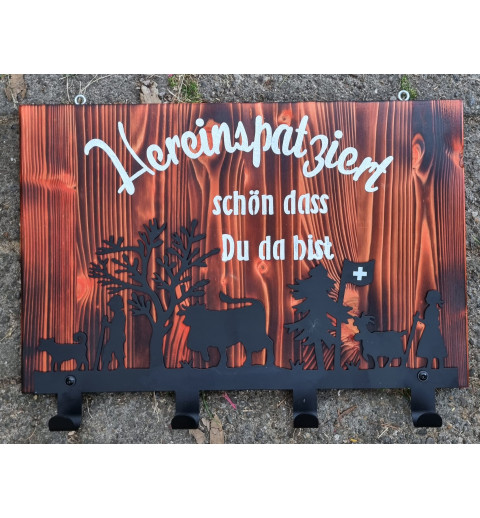 Garderobe Alpaufzug orange