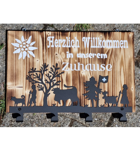 Garderobe Alpaufzug natur
