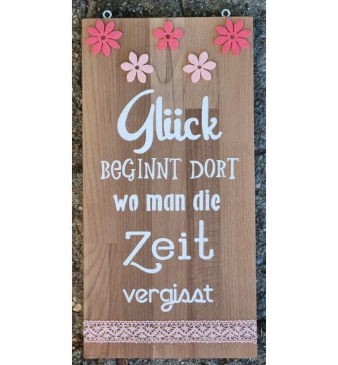 Schild Glück