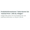 Deko Karton-Set Animal Print