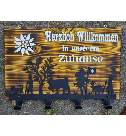 Garderobe Alpaufzug gelb