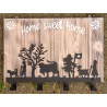 Garderobe Alpaufzug  creme Home sweet Home