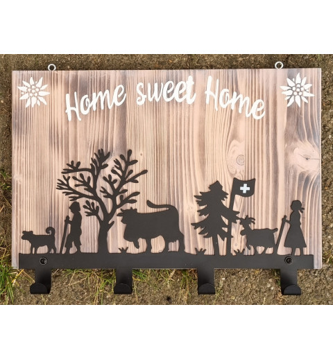 Garderobe Alpaufzug  creme Home sweet Home