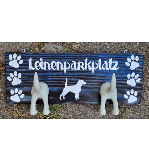Leinenparkplatz blau