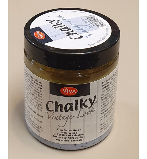 Chalky Vintage Look Perlblau