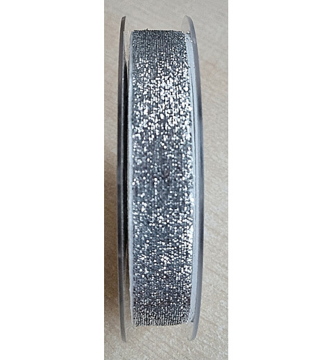 Deko Band silber/glitzer