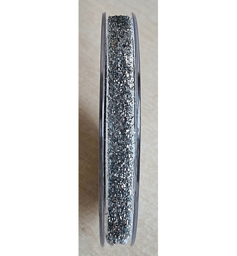 Deko Band silber/glitzer