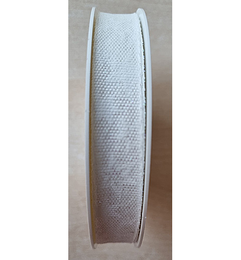 Deko Band weiss mit Sternen