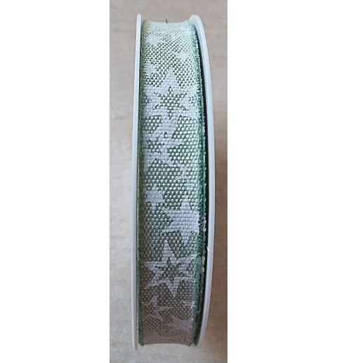 Deko Band mint mit Sternen